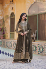 Load image into Gallery viewer, Priyanka Faux Georgette Anarkali | Shoppers Trend