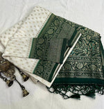 Load image into Gallery viewer, White Zari Weaving Work With Viscose silk sarees price and Online shopping price under 1499 ! - Shop Now Shoppers Trend