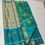 Load image into Gallery viewer, Beige Ikkat Silk Saree with Print , Subtle Beige Handloom Saree , 
Beige Soft Silk Saree for Casual Wear , Beige Traditional Ikkat Print Saree , Elegant Beige Saree with Digital Work .
