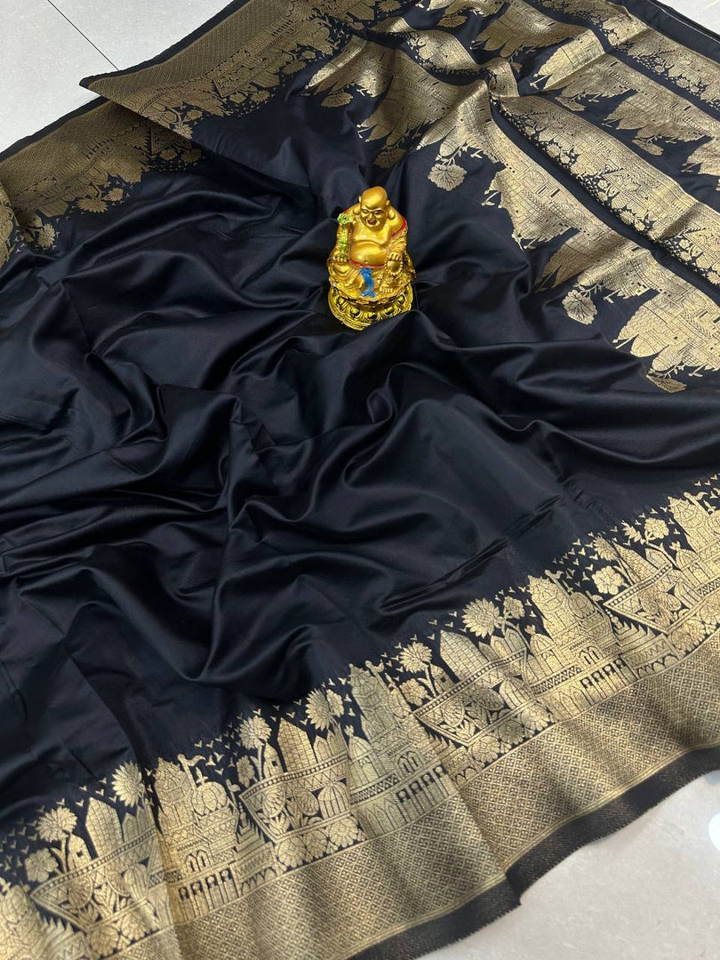 Deni Soft Silk Saree | Shoppers Trend