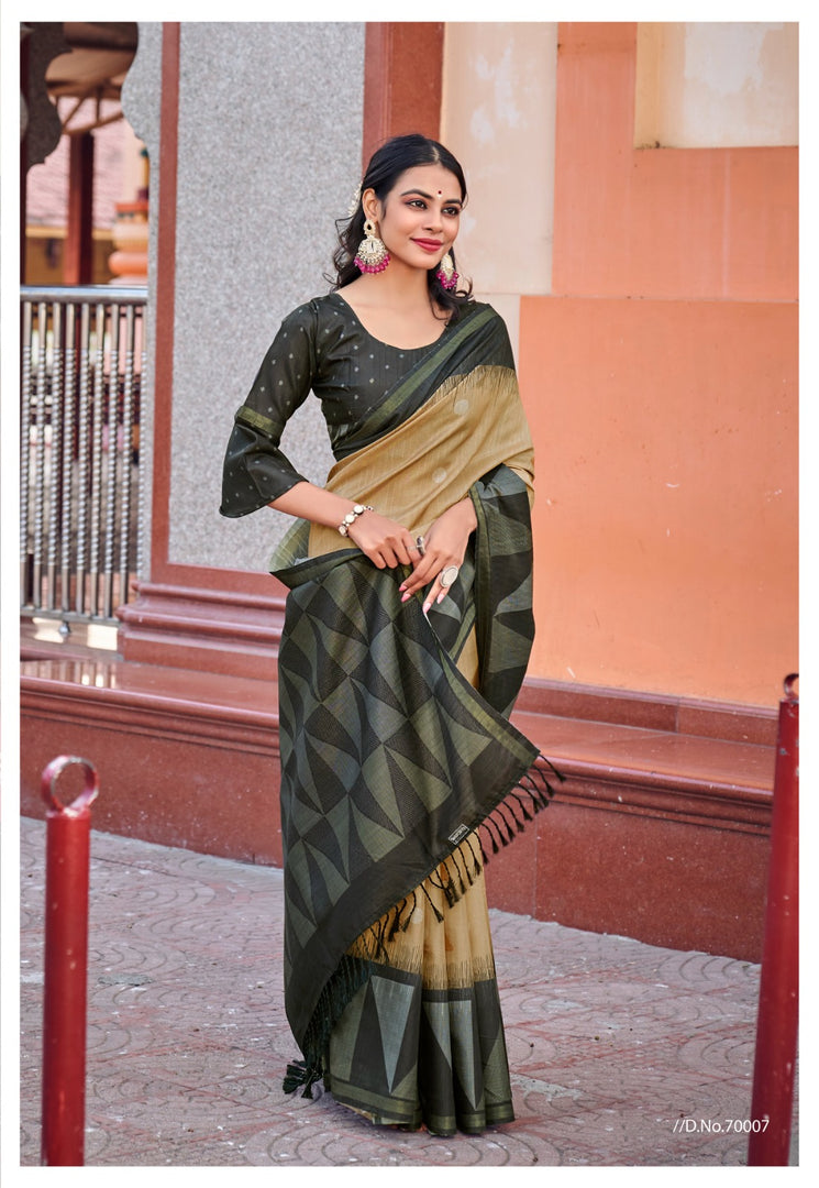 Black and Cream Color Saree Soft Kolkata Tussar Bech sarees with price and  online shopping price under 1500. this fabric very softness and smooth , this saree offers unmatched comfort and a luxurious feel, this saree most use Chennai, Coimbatore, Hyderabad , India . 