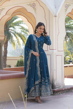 Load image into Gallery viewer, Urvisha Faux Georgette Anarkali | Shoppers Trend
