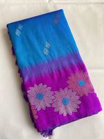 Load image into Gallery viewer, Premium sky blue silk saree with zari weaving at ₹2299 , Elegant sky color silk saree for festive and casual wear , Sky blue designer saree with soft silk and golden zari , 
Lightweight sky silk saree perfect for summer weddings , Gorgeous sky tone silk saree with traditional charm , Pure silk sky saree with blouse – affordable luxury , Trendy sky blue silk saree for classy ethnic looks . 
