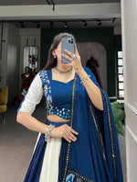 Load image into Gallery viewer, Janki Pure Rayon Dhavani Set | Langa Davani Set | Davani Set | Shoppers Trend
