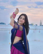 Brindavanam Dhavani Set ( FULLY STICHED ) - Premium DHAVANI from shoppers trend - Just Rs. 999! Shop now at shoppers trend