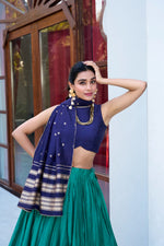 Load image into Gallery viewer, Dhruvi Pure Chanderi Dhavani / Langa Davani / Half Sarees | Shoppers Trend
