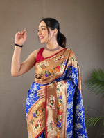 Load image into Gallery viewer, Gomati Paithani Saree | Shoppers Trend
