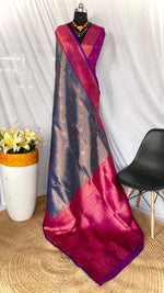 Load image into Gallery viewer, Sanjaya Soft Silk Saree | Shoppers Trend
