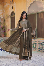 Load image into Gallery viewer, Priyanka Faux Georgette Anarkali | Shoppers Trend
