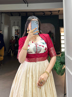 Load image into Gallery viewer, Janvi Dola Silk Gown | Shoppers Trend
