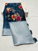 Load image into Gallery viewer, Aarini Linen Cotton Saree | Shoppers Trend

