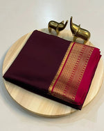 Load image into Gallery viewer, Pure Mysore Silk Coffee Color Saree From Best Saree Manufacturer of Surat , India. Mysore Silk Saree Is Tradition Of All Over India But Mostly In South India State Like Andhra Pradesh , Tamilnadu ,Telangana ,kerala , Golden Silk , Saree Under 999 RS , Best Design For Silk Lovers ,  Kanchipuram Silk Saree
