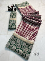 Load image into Gallery viewer, Aarini Mul Mul Cotton Saree | Shoppers Trend
