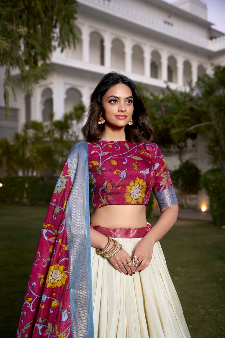Kina Dola Silk Dhavani Set | Langa Voni | Shoppers Trend