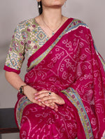 Load image into Gallery viewer, Daya Green Silk Saree | Shoppers Trend
