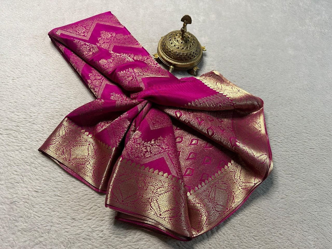Devanshi  Mysore Silk Saree | Shoppers Trend