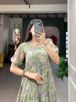 Load image into Gallery viewer, Nisha Georgette Pista Dress | Shoppers Trend
