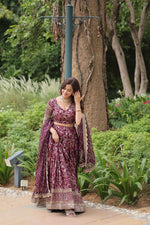 Load image into Gallery viewer, Dhevani  Pure Dyable Viscose Jacquard Dhavani Set / Half Saree / Langa voni | Shoppers Trend
