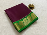 Load image into Gallery viewer, rani color semi mysore silk saree -Semi-Mysore Silk Saree with zari weaving. 6.3m length. Includes matching blouse. Machine washable.


