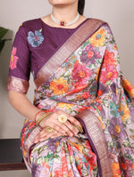Load image into Gallery viewer, Aarti Tussar Silk Saree | Shoppers Trend
