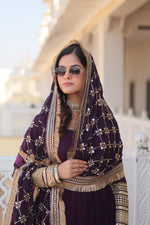 Load image into Gallery viewer, Jeesica Faux Blooming Pink Anarkali | Shoppers Trend
