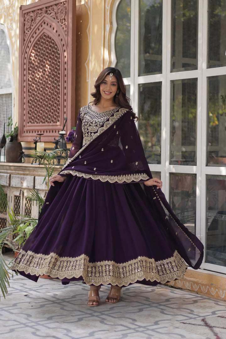 Ratan Faux Blooming Anarkali | Shoppers Trend