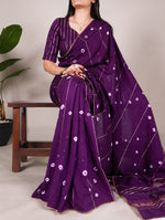 Load image into Gallery viewer, Dark-Rani Viscose Chanderi Saree Price and Online Shopping Price Under 1500 , In For Weddings An Best Popular Product In Pure Viscose Chanderi Saree price Best Offer Under 1500 . 
