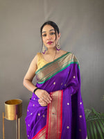 Load image into Gallery viewer, Laxmi Paithani Saree | Shoppers Trend
