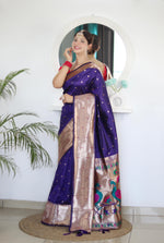 Load image into Gallery viewer, Radhi Soft Pethani Silk Saree | Shoppers Trend
