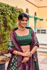 Load image into Gallery viewer, Fenisha Tussar Silk Dhavani Set | Half-Saree | Shoppers Trend
