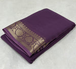 Load image into Gallery viewer, Dark Rani viscose silk sarees with price and online shopping price under 1000 . this fabric mainly manufacturing first city  Nagda in Madhya Pradesh  , India. this fabric most famous and best famous smooth silk fabric . 
