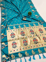 Load image into Gallery viewer, Marina Soft Paithani Silk Saree | Shoppers Trend

