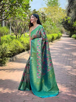 Load image into Gallery viewer, Beautiful dark sky color saree under budget , New launch – dark sky saree with soft texture , Designer dark sky blue saree with subtle shine , Latest dark sky color sarees for women , Fancy dark sky color saree with modern finish .
