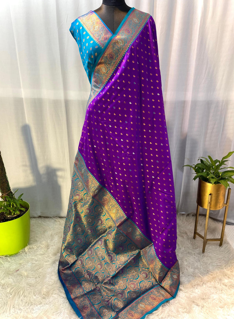 Anjali Pure Soft Paithani Silk Saree | Shoppers Trend