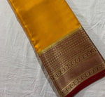 Load image into Gallery viewer, Elegant Semi-Mysore Silk Saree featuring zari weaving. 6.3m length with matching blouse piece. Machine washable. Free Size Saree Price Under 899!!!
