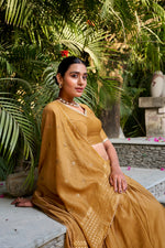 Load image into Gallery viewer, Rasmi Pure Chanderi Dhavani / Langa Davani / Half Sarees | Shoppers Trend
