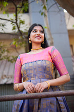 Load image into Gallery viewer, Maitri Kanjivaram Gown | Shoppers Trend
