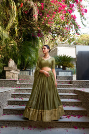 Rasmi Pure Chanderi Dhavani / Langa Davani / Half Sarees | Shoppers Trend