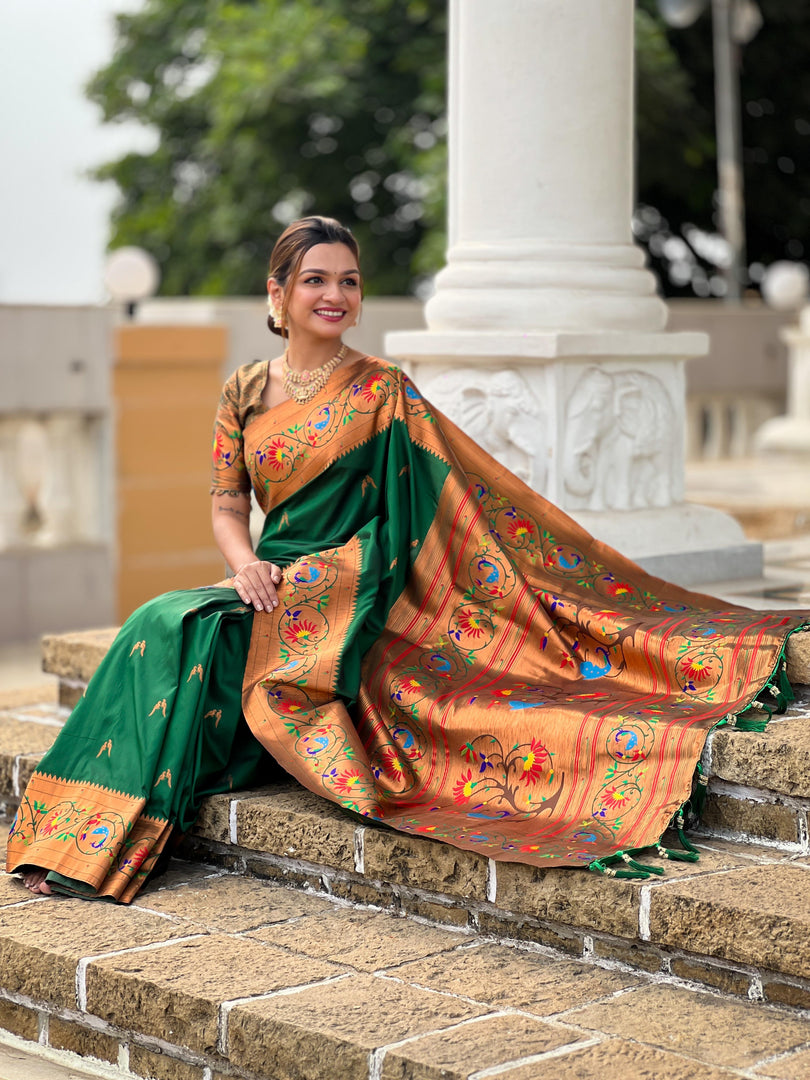 Kheni Soft Pethani Silk Saree | Shoppers Trend