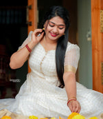 Load image into Gallery viewer, Atham Special Zari Organza Gown ( Onam Special )
