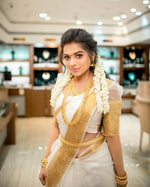 Load image into Gallery viewer, Onam Special Organza saree
