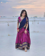 Load image into Gallery viewer, Brindavanam Dhavani Set ( FULLY STICHED ) - Premium DHAVANI from shoppers trend - Just Rs. 999! Shop now at shoppers trend
