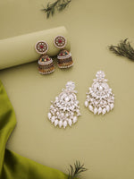 Load image into Gallery viewer, Aadvika Stones Cluster Jhumka Earrings | Shoppers Trend
