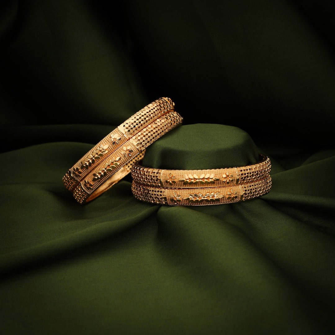 Henny Classic Gold Finish Bangles | Shoppers Trend