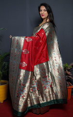 Load image into Gallery viewer, Aditi Pure Soft Silk Saree | Shoppers Trend
