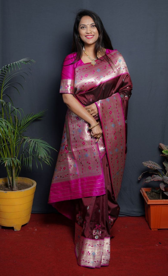 Aditi Pure Soft Silk Saree | Shoppers Trend