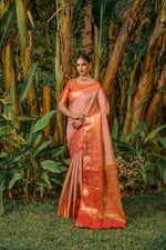 Load image into Gallery viewer, Sejal Kanchipuram Handloom Pattu Weaving Silk Saree | Shoppers Trend
