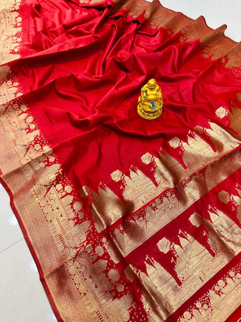 Deni Soft Silk Saree | Shoppers Trend
