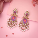 Load image into Gallery viewer, Nandani  Contemporary Jhumkas Earrings | Shoppers Trend
