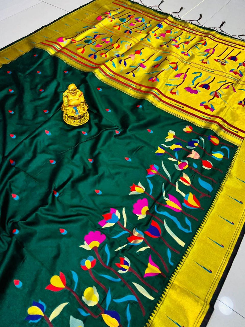 Khusi Pure Soft Silk Saree | Shoppers Trend